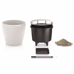 LECHUZA Planter Flower Pot CLASSICO LS 35 ALL-IN-ONE High-Gloss White 16060 - Additional view 7