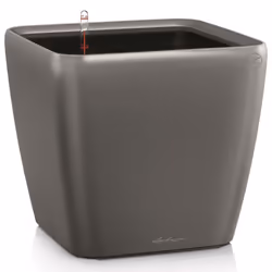 LECHUZA Planter Flower Pot Plant Pot QUADRO LS 43 ALL-IN-ONE Charcoal 16183