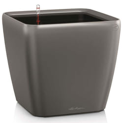 LECHUZA Planter Flower Pot Plant Pot QUADRO LS 43 ALL-IN-ONE Charcoal 16183