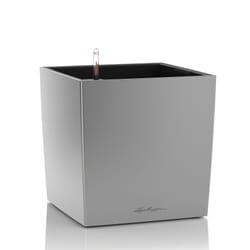 LECHUZA CUBE 30 Indoor Pot planter Freestanding Polypropylene (PP) Silver