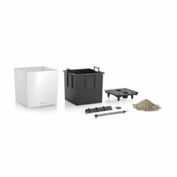 LECHUZA CUBE 50 Indoor Pot planter Freestanding Polypropylene (PP) White