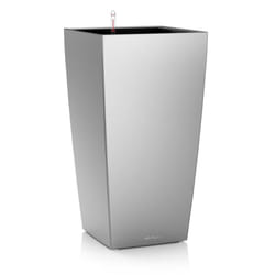 LECHUZA Cubico 22 Indoor Table planter Freestanding Polypropylene (PP) Silver