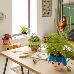 LECHUZA OJO Indoor Table planter Freestanding Polypropylene (PP) Aqua colour, Pink - Additional view 3