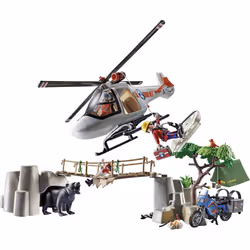 Playmobil Canyon Helicopter Rescue Figures and Vehicles New Toy 79pc 70663