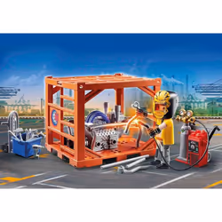 Playmobil Multicolour Container Manufacturer Playset