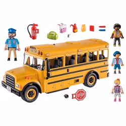 Playmobil School Bus 70983 Side Swing Door and Flashing Lights 46 pc - Additional view 2