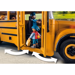 Playmobil School Bus 70983 Side Swing Door and Flashing Lights 46 pc - Additional view 3