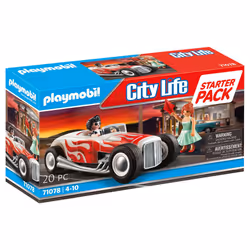 Playmobil City Life Starter Pack Hot Rod, Car & city, 4 yr(s), Multicolour