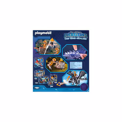 DreamWorks Dragons 71081 Dragons: The Nine Realms - Thunder and Tom, Dragon Figure with Shooting Function and Light Effects, Toy for 4+ Year Olds
