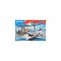 Playmobil City Action 71153 Airport with Airplane and Control Tower, With Environmentally Friendly 2-in-1 Reversible Cardboard Packaging, Plane Toy - Additional view 4
