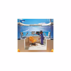 Playmobil City Action 71153 Airport with Airplane and Control Tower, With Environmentally Friendly 2-in-1 Reversible Cardboard Packaging, Plane Toy - Additional view 8