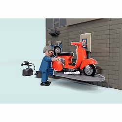 Playmobil Vespa 60s Garage - Additional view 4