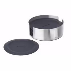 Blomus 63476 drink coaster Silicone, Stainless steel 6 Round
