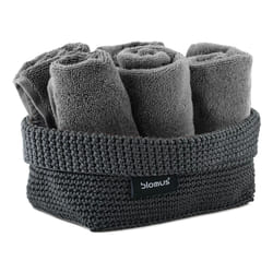 Blomus TELA L Storage basket Rectangular Fiber Anthracite