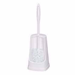 WENKO Toilet brush Simple White, Toilet brush & holder, White, Polyurethane, Polyvinyl chloride (PVC), Polyurethane, Polyviny ...