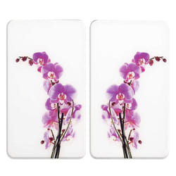 WENKO Orchidees kitchen cutting board Rectangular Plastic, Tempered glass Multicolour