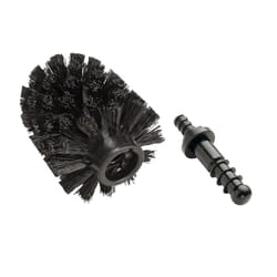 Wenko 15080100 Toilet Brush Head with Adapter Plastic Black ÃË 8.5 cm