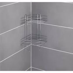 WENKO 15498100 Corner shelf Wall mounted Metal Silver