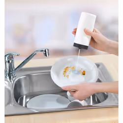 WENKO Easy Squeez-e soap dispenser 0.25 L Black, White