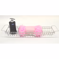 Wenko 17472100 Telescope Bathtub Bridging Tray, 58-92 x 8 x 13 cm
