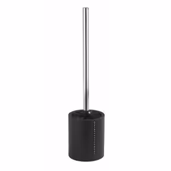 WENKO 18718100, Toilet brush & holder, Black, Polyresin, 370 mm, 10 cm, 8.5 cm