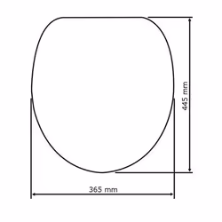 WENKO 18796100 toilet seat Hard toilet seat Duroplast, Stainless steel Black, White - Additional view 4