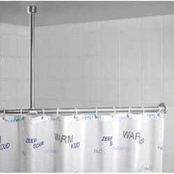 WENKO 19212100 shower curtain accessory Shower curtain ceiling support Chrome Metal 1 pc(s)