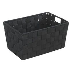 WENKO Storage basket Adria Black Size S bathroom basket