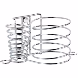 Wenko Milano Bathroom Hair Dryer & Hair Straightener Holder, Cable Holder, Steel