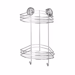 WENKO 20885100, Steel, Chrome, Wall-mounted, Shower basket, 230 mm, 210 mm