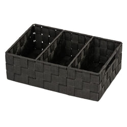 WENKO Adria Storage tray Rectangular Plastic, Polypropylene (PP) Black