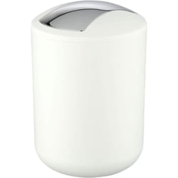 Wenko "Brasil Swing Cover Bin, White, Small