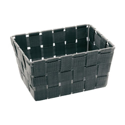 WENKO Storage basket Adria Mini Long Grey bathroom basket