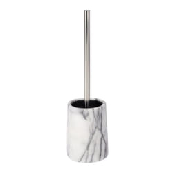 Wenko "Onyx Marble Toilet Brush and Holder, White