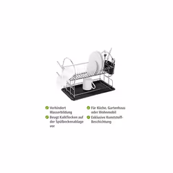 WENKO Escurreplatos Premium Duo, Silver, 50 x 36 x 24 cm - Additional view 5