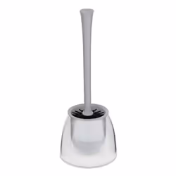 WENKO Fiesta, Toilet brush & holder, Grey, Plastic, Plastic, Silicone, 145 mm
