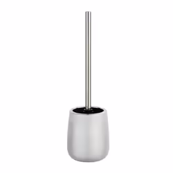 WENKO 23665100, Toilet brush & holder, Silver, Ceramic, 115 mm, 115 mm, 400 mm