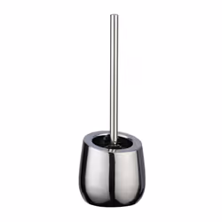Toilet Brush, ceramic, Chrome, 13, 5 x 38 x 13, 5 cm