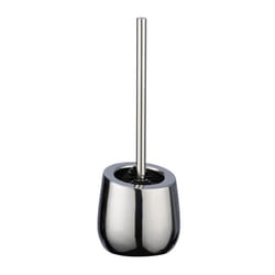 Toilet Brush, ceramic, Chrome, 13, 5 x 38 x 13, 5 cm