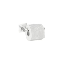 Turbo-Loc Quadro Stainless Steel Toilet Roll Holder without Lid - No Drilling Required, Stainless Steel, Chrome,