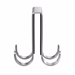 WENKO 23787100, Indoor, Universal hook, Stainless steel, Stainless steel, 55 mm, 70 mm