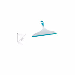 22162100 Bathroom squeegee Loano XXL Light blue/White - for bathroom and shower, Plastic, 34 x 21 cm, Light blue