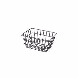 Viana Trendy Storage Basket for Bathrooms Guest Toilet and Home Matte Black 18 x 25 x 12 cm