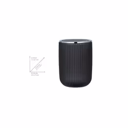 WENKO Agropoli S Swing Top Bin with Swing Lid 2 L Plastic 14.5 x 20 x 14.5 cm Grey