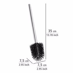 Wenko Self-Cleaning Silicone Toilet Brush - Extendable, Stainless Steel Handle