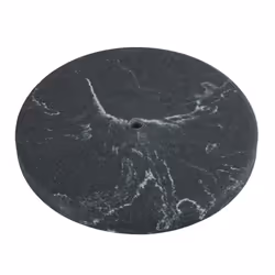 Kitchen roll holder marble, kitchen roll holder in elegant marble look for the kitchen, with base made of plastic and black bar made of metal, (W/D x