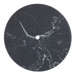 Kitchen roll holder marble, kitchen roll holder in elegant marble look for the kitchen, with base made of plastic and black bar made of metal, (W/D x