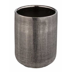 WENKO Rivara Silver Freestanding toothbrush holder