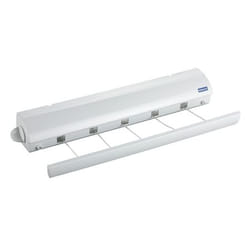 WENKO 63025100 laundry drying rack/line Wall-mounted rack White