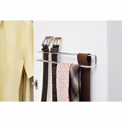 WENKO Tie and belt holder Belt hanger Silver